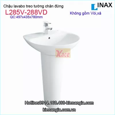 Lavabo treo tường có chân đứng INAX L285V-L288VD