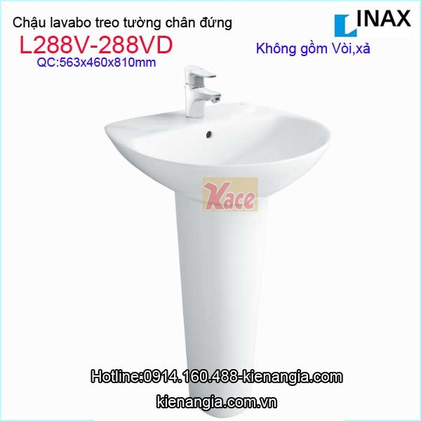 Lavabo treo tường có chân đứng INAX L288V-L288VD