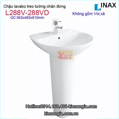 Lavabo treo tường có chân đứng INAX L288V-L288VD