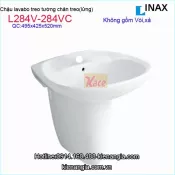 Lavabo treo tường có chân treo INAX L284V-L284VC