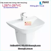 Lavabo treo tường có chân treo INAX L297V-L297VC
