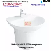 Lavabo treo tường có chân treo INAX L288V-L288VC