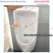 Bồn tiểu nam treo tường INAX KAG-U431VR