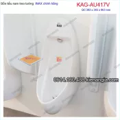 Bồn tiểu nam cảm ứng treo tường chính hãng INAX KAG-AU417V BM2025