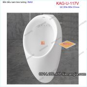 Bồn tiểu nam treo tường INAX KAG-U117V