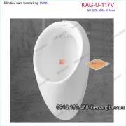Bồn tiểu nam treo tường INAX KAG-U117V