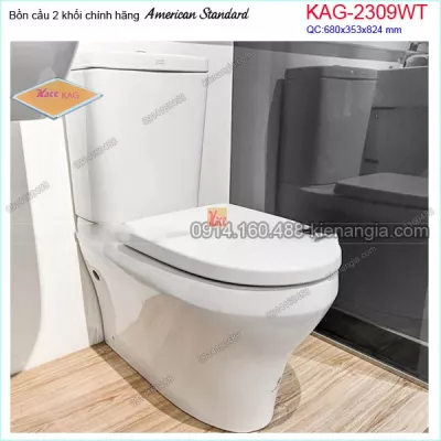 Bồn cầu 2 khối American Stanard chính hãng KAG-2309WT