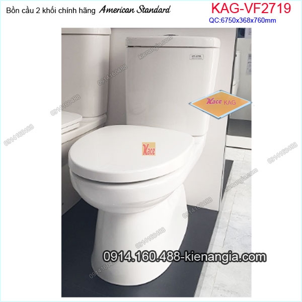 Bồn cầu 2 khối American Stanard chính hãng KAG-VF2719