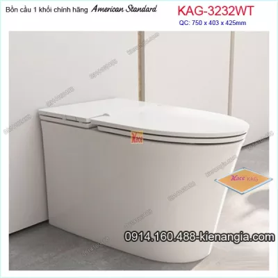 Bồn cầu liền 1 khối American Standard KAG-3232WT
