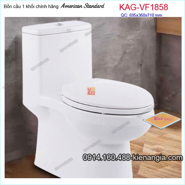 Bồn cầu liền 1 khối American Standard KAG-VF1858