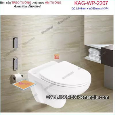 Bồn cầu Treo tường,két nước âm tường American Standard KAG-WP2207