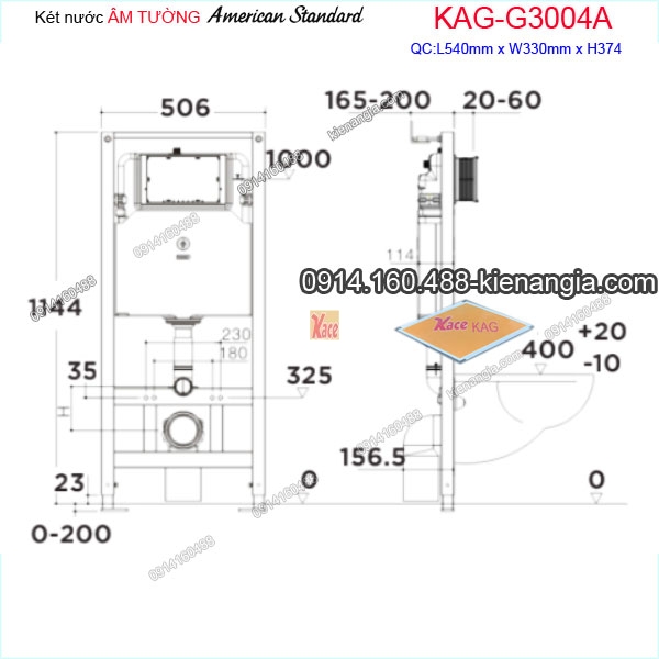 KAG-G3004A-Ket-nuoc-am-tuong-American-Standard-chinh-hang-KAG-G3004A-kich-thuoc-lap-dat