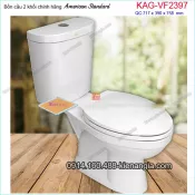 Bồn cầu 2 khối American Standard chính hãng KAG-VF2397 xả 2 NHẤN