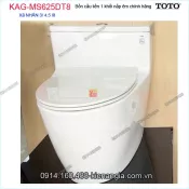Bồn cầu liền 1 khối TOTO chính hãng xả 2  Nhấn nắp êm KAG-MS625DT8