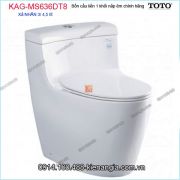 Bồn cầu liền 1 khối TOTO chính hãng xả 2  Nhấn nắp êm KAG-MS636DT8