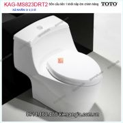 Bồn cầu liền 1 khối TOTO chính hãng xả 2  Nhấn nắp êm KAG-MS823DRT2