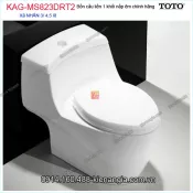 Bồn cầu liền 1 khối TOTO chính hãng xả 2  Nhấn nắp êm KAG-MS823DRT2