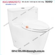 Bồn cầu liền 1 khối TOTO chính hãng xả 2  Nhấn nắp êm KAG-MS625DT2