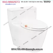 Bồn cầu liền 1 khối TOTO chính hãng xả 2  Nhấn nắp êm KAG-MS625DT2