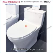 Bồn cầu liền 1 khối TOTO chính hãng xả 2  Nhấn nắp êm KAG-MS885DT8