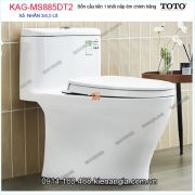 Bồn cầu liền 1 khối TOTO chính hãng xả 2  Nhấn nắp êm KAG-MS885DT2