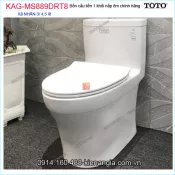 Bồn cầu liền 1 khối TOTO chính hãng xả 2  Nhấn nắp êm KAG-MS889DRT8
