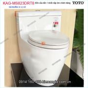 Bồn cầu liền 1 khối TOTO chính hãng xả 2  Nhấn nắp êm KAG-MS823DRT8