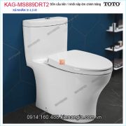 Bồn cầu liền 1 khối TOTO chính hãng xả 2  Nhấn nắp êm KAG-MS889DRT2