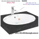 Chậu lavabo Âm bàn dương vành TOTO chính hãng 450x530mm KAG-L762