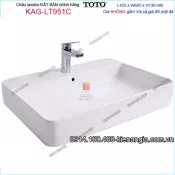 Chậu lavabo Vuông ĐẶT BÀN TOTO TOTO 455X605mm KAG-LT951C