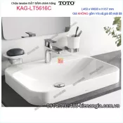 Chậu lavabo Vuông ĐẶT BÀN TOTO TOTO  460X600mm KAG-LT5616C