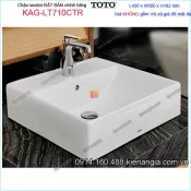 Chậu lavabo Vuông ĐẶT BÀN TOTO TOTO 450x500mm KAG-LT710CTR
