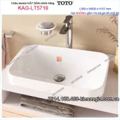 Chậu lavabo Vuông ĐẶT BÀN TOTO TOTO 380X600mm KAG-LT5716