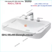 Chậu lavabo Vuông 3 lỗ ĐẶT BÀN TOTO TOTO 460X600mm KAG-LT5616