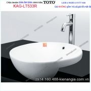 Chậu lavabo tròn Bán âm bàn TOTO 430X430mm KAG-LT533R