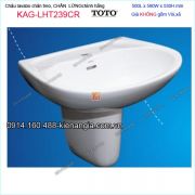 Chậu lavabo chân treo lửng ốp tường TOTO 500X580mm KAG-LHT239CR