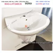 Chậu lavabo chân treo lửng ốp tường TOTO  350X500mm KAG-LHT240CS