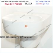 Chậu lavabo chân treo lửng ốp tường TOTO  520X510mm KAG-LHT766CR