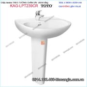 Chậu lavabo chân đứng TOTO chính hãng 500X580mm KAG-LPT239CR
