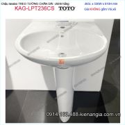 Chậu lavabo chân đứng TOTO chính hãng 465X530mm KAG-LPT236CS