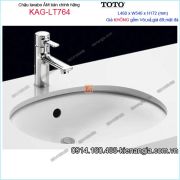 Chậu lavabo Âm bàn đá TOTO chính hãng 460x540mm KAG-LT764