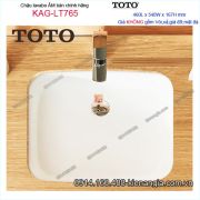 Chậu lavabo Âm bàn đá TOTO chính hãng 360x540mm KAG-LT765