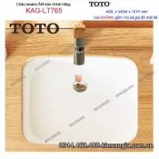 Chậu lavabo Âm bàn đá TOTO chính hãng 360x540mm KAG-LT765