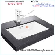 Chậu lavabo Âm bàn đá TOTO chính hãng 365x528mm KAG-LT505T