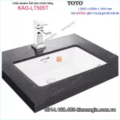 Chậu lavabo Âm bàn đá TOTO chính hãng 365x528mm KAG-LT505T