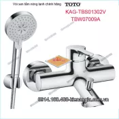 Vòi sen tắm nóng lạnh TOTO chính hãng KAG-TBS01302V07009A