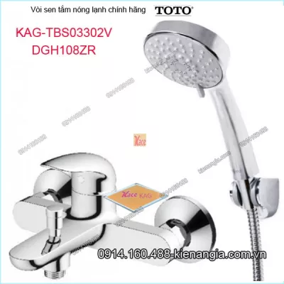 Vòi sen tắm nóng lạnh TOTO chính hãng KAG-TBS03302V108ZR