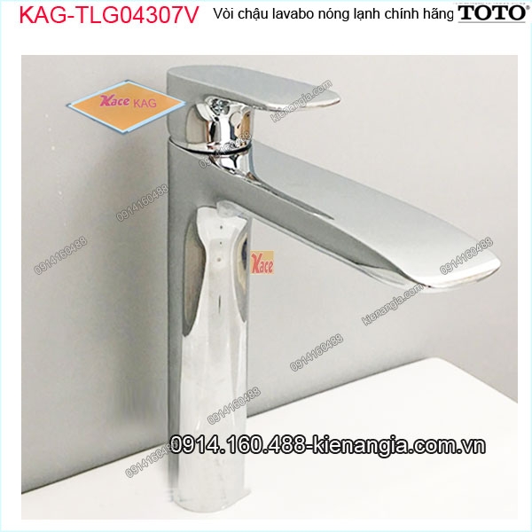 Vòi chậu lavabo ĐẶT BÀN nóng lạnh chính hãng TOTO KAG-TLG04307V