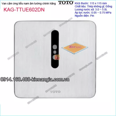 Van cảm ứng xả tiểu nam chính hãng TOTO KAG-TTUE602DN
