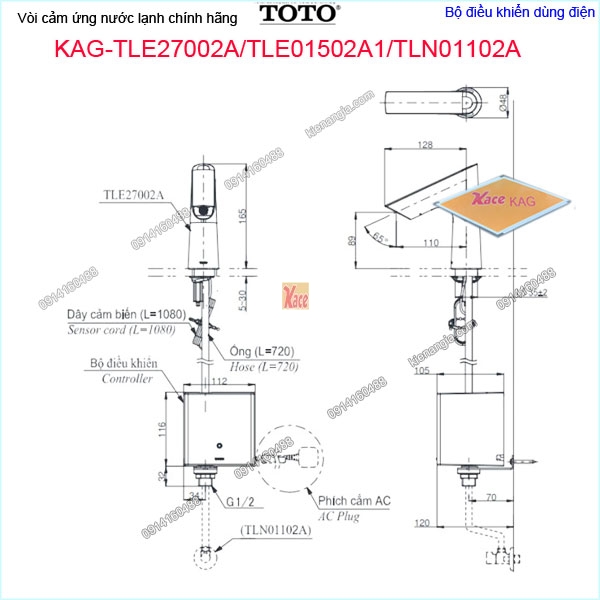 KAG-TLE27002A-TLE01502A1-TLN01102A-Voi-cam-ung-lanh-dung-dien-TOTO-KAG-TLE27002A-TLE01502A1-TLN01102A-thong-so